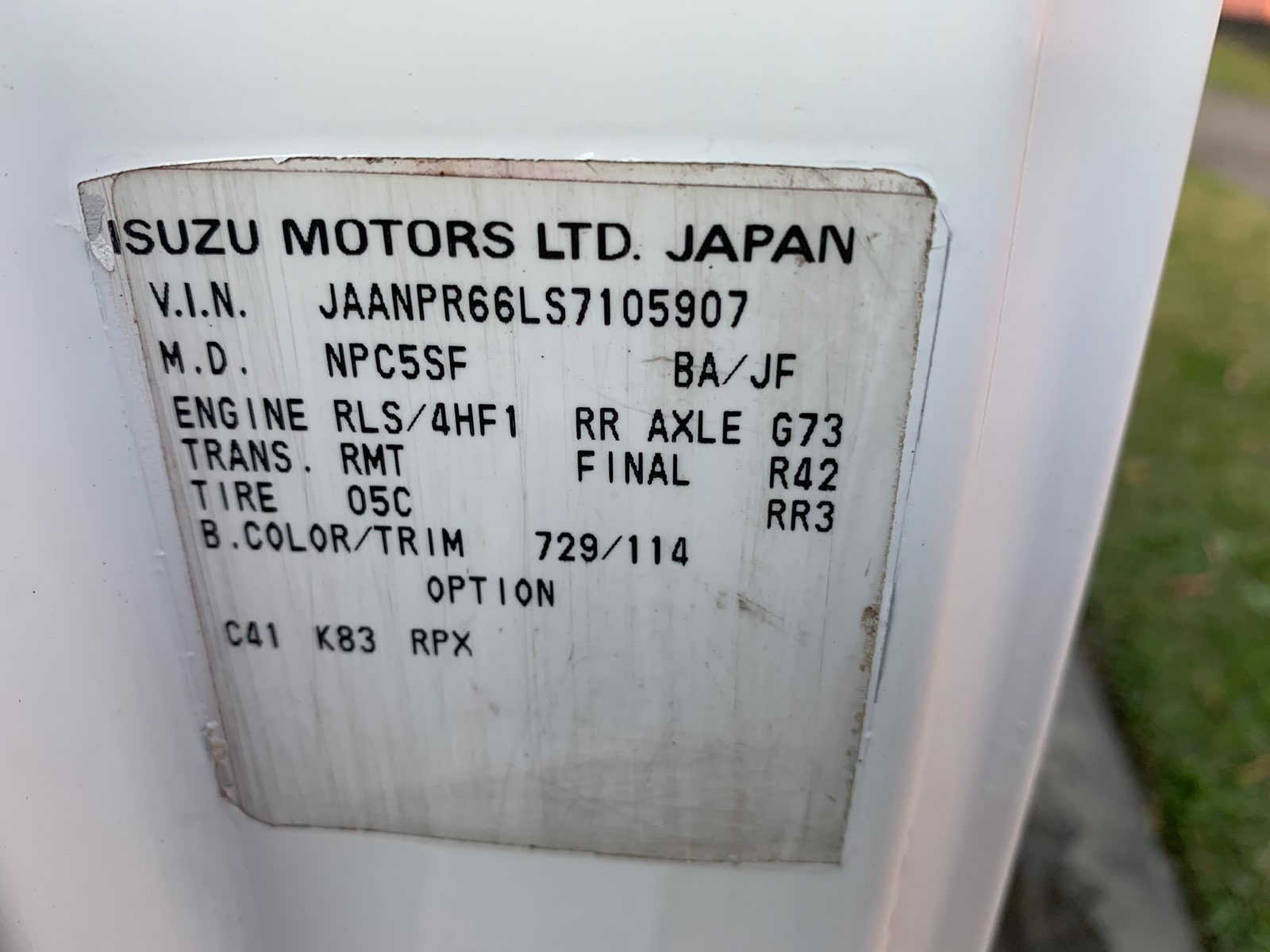 TRUCK - ISUZU 4000KG DIESEL - Image 9