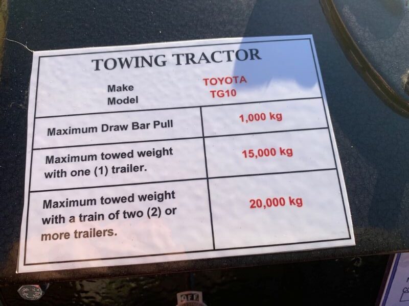 TOW TUG - TOYOTA TG10 LPG - Image 8
