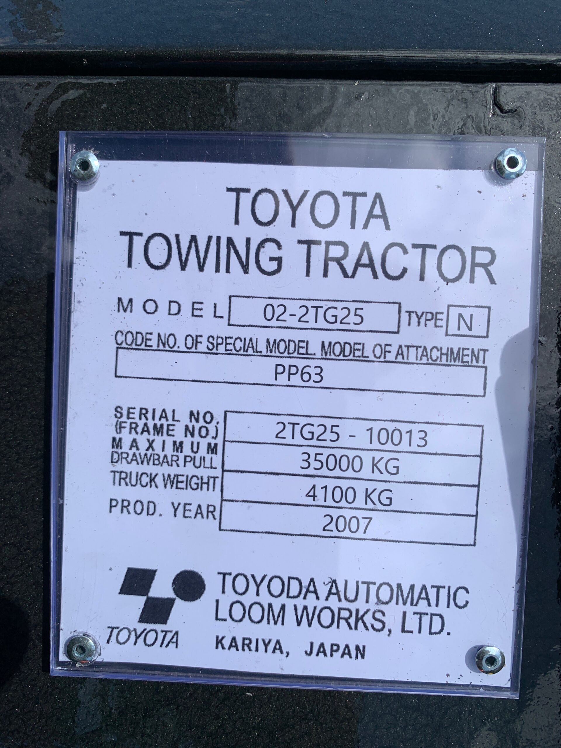 TOW TUG - TOYOTA 02-2TG25 PETROL (S036) - Image 12